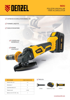 O noutate Denzel. Polizor unghiular 270027.