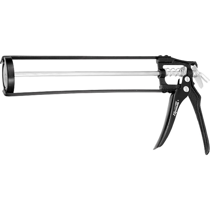 Pistol pentru silicon, 310 ml, tip "schelet", rigid sicu fixator, tija hexagonala 7 mm// Sparta