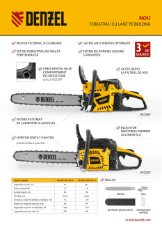 O noutate Denzel. Ferăstraie cu lanț 952367, 952397.