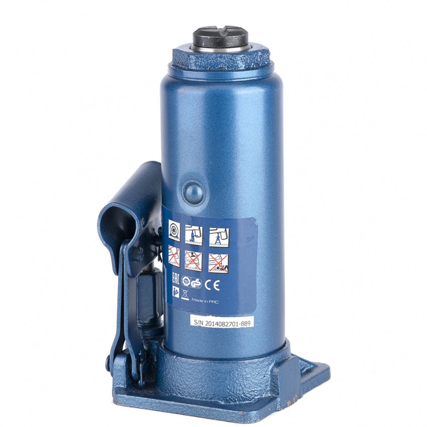 Cric hidraulic auto - butelie, 8 t, ridicare H 230-457 mm// Stels