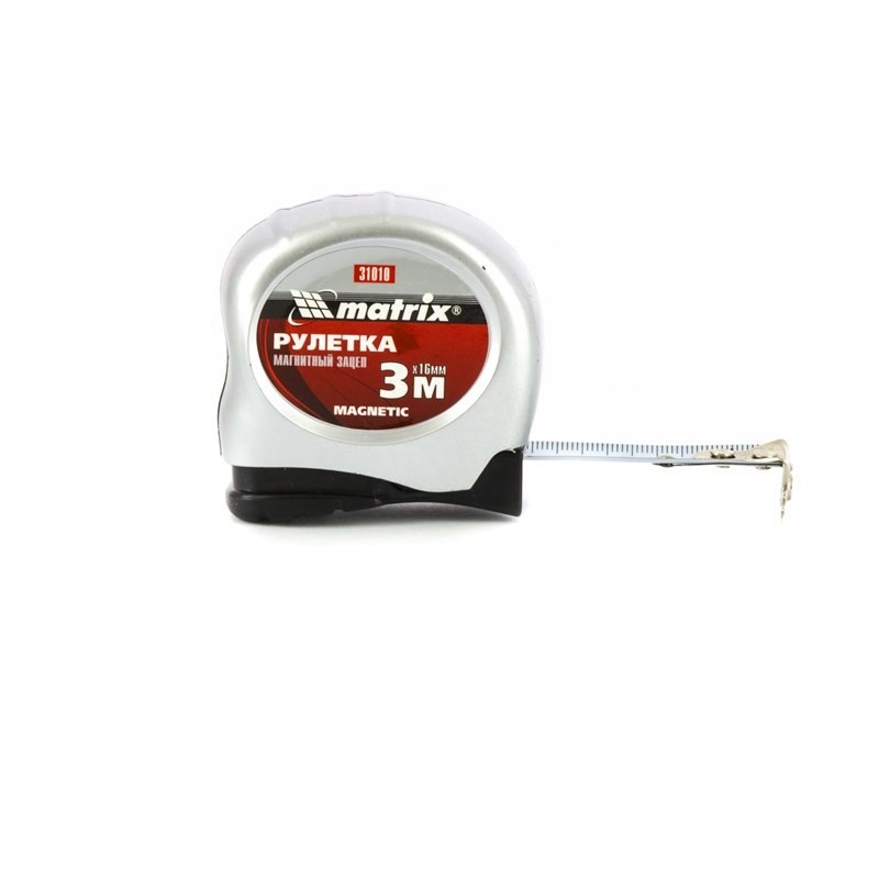 Ruleta Magnetic, 3 m х 16  mm, prindere cu magnet// MTX