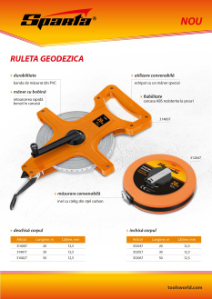 Noul Sparta Banda geodezică măsoară 312047-314027.