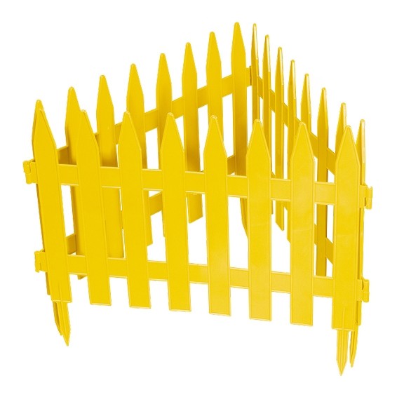 Gard decorativ "Reika", 28x300 cm, galben// Palisad