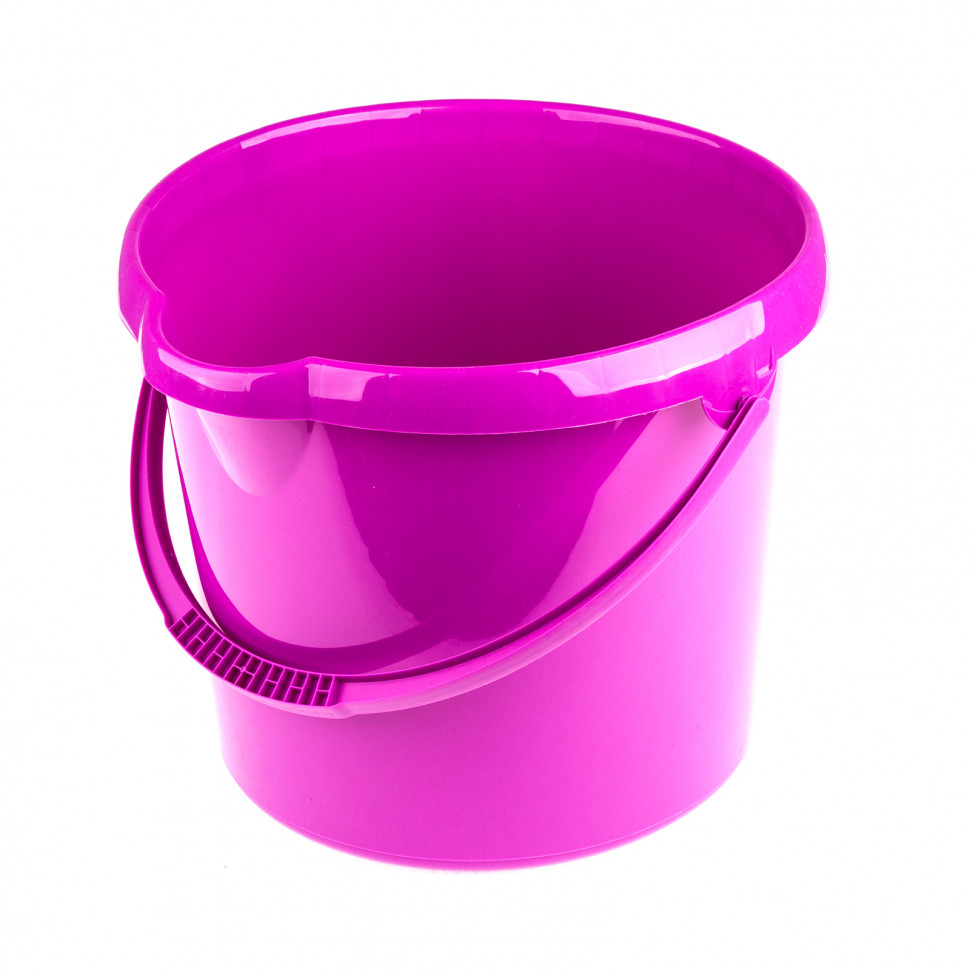 Cupa din plastic runda 12 l, roz, acasa // ELFE